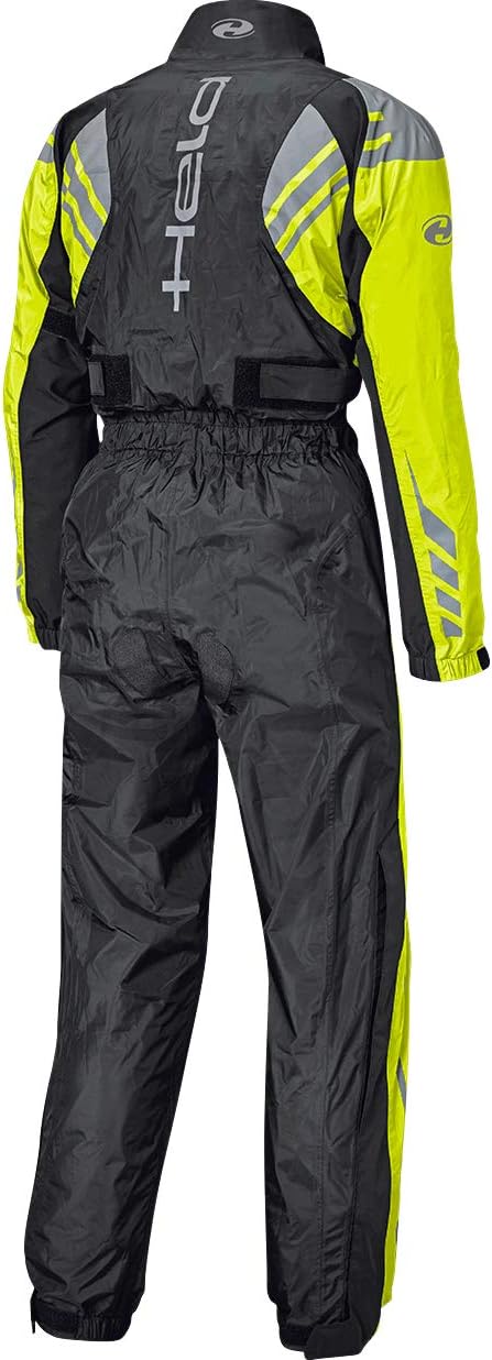 Held Regenkombi Motorrad Regenbekleidung Regenanzug Flood Regenkombi schwarz/neon-gelb L, Unisex, Mu