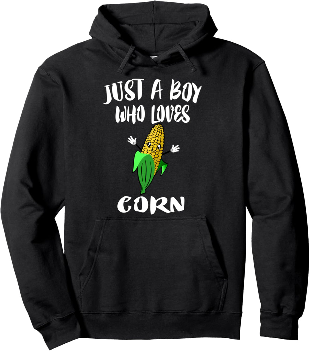 Just A Boy Who Loves Corn Vegetables Pullover Hoodie