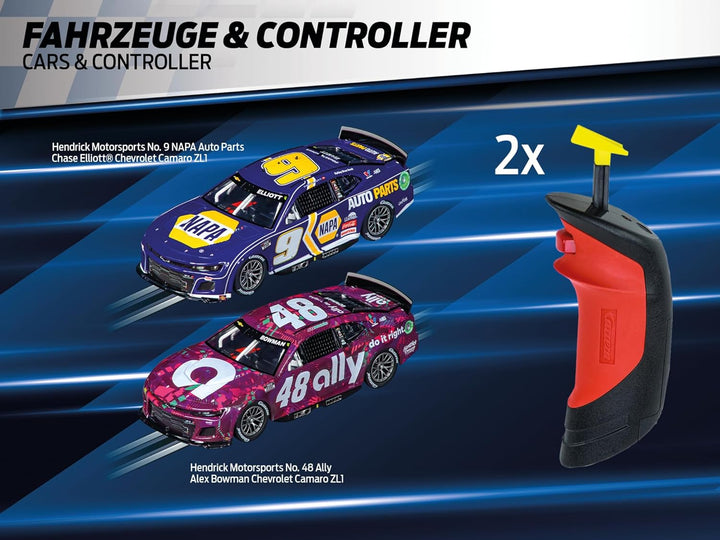Carrera - 20030042 - Carrera Digital 132 | NASCAR Rennbahn-Set | Carrera Bahn und lizensierte Slotca