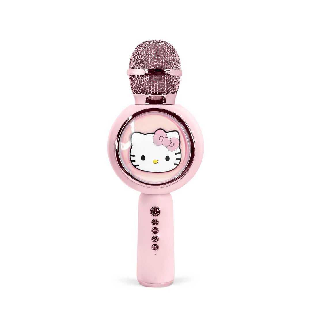 Hello Kitty Karaoke-Mikrofon mit kabellosem Lautsprecher und LED-Leuchten