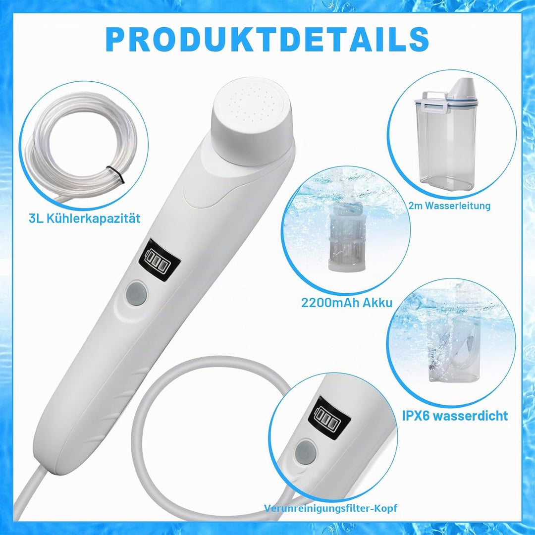 Bidet Portable Po Dusche Portable Travel Bidet Elektrisches Tragbares elektrisches Bidet mit 3L Wass