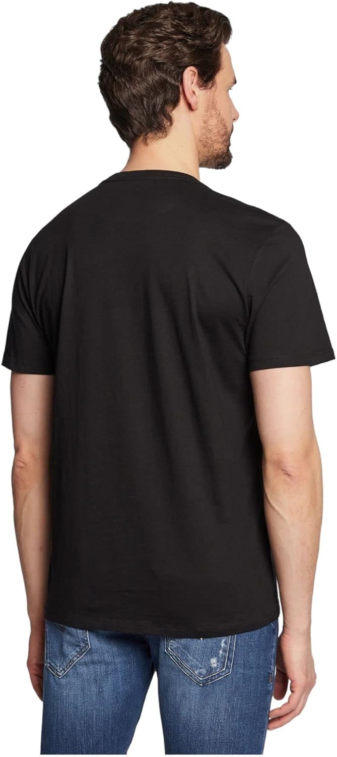 GUESS Herren Shirt M Jet Black, M Jet Black