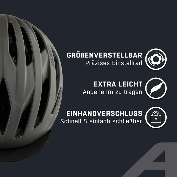 ALPINA Path Helm grau 51-56 cm, 51-56 cm