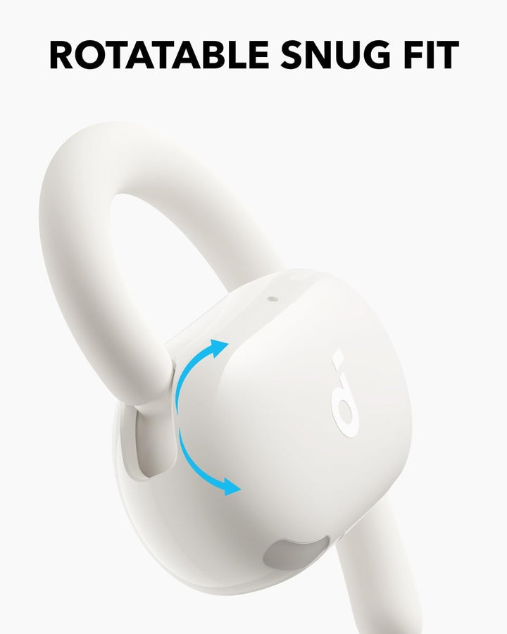soundcore Anker V20i Open-Ear Headphones, Adjustable Ear Hooks, Noise-Free Calls, IP55, LED, 36 Hour