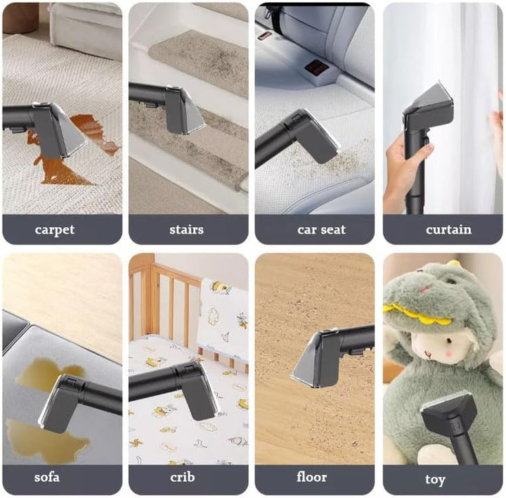 Waschsauger Teppichreiniger, 12Kpa Nasssauger Polsterreiniger, Fleckenreiniger für Teppich, Sofa, Vo