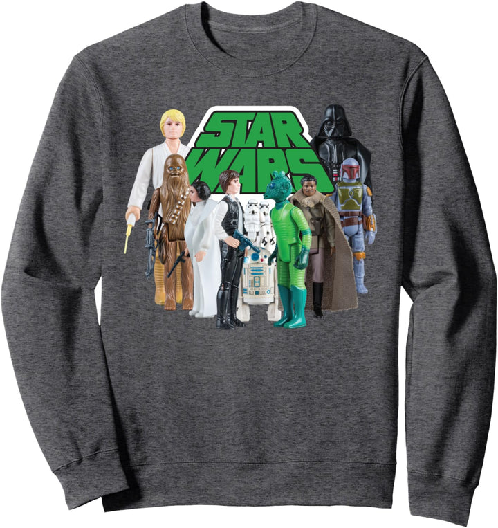Star Wars Luke Han Chewie Leia Action Figures Sweatshirt