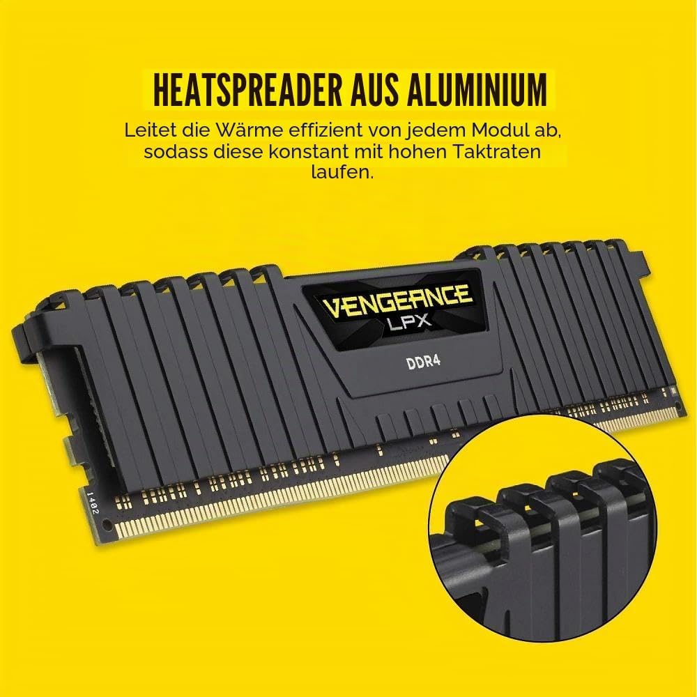 Corsair Vengeance LPX 16GB (1x16GB) DDR4 3000MHz C16 XMP 2.0 High Performance Desktop Arbeitsspeiche