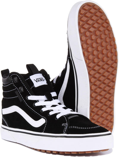 Vans Unisex Kinder Filmore Hi Vansguard Sneaker 33 EU Suede Black White, 33 EU Suede Black White