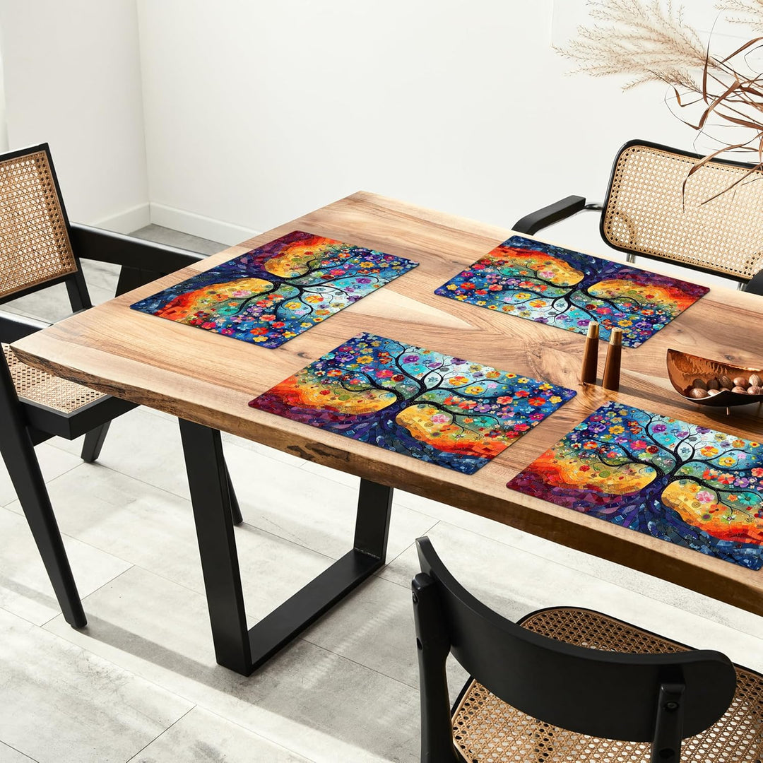 KitchenYeah© Platzsets Abwaschbar 6-Teilig 45x30 cm Tischsets Platzdeckchen Platzset Unterlage Tisch
