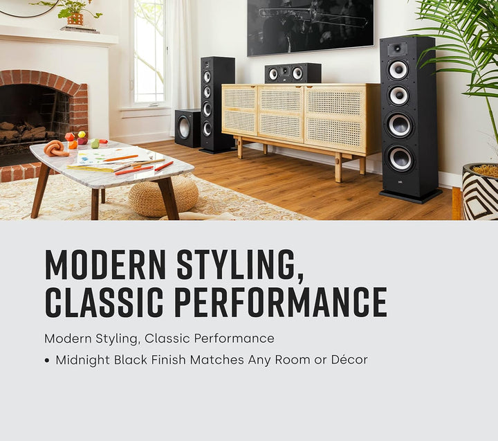 Polk Audio Monitor XT30 Center Lautsprecher, Hi-Res Zertifiziert, kompatibel mit Dolby Atmos und DTS