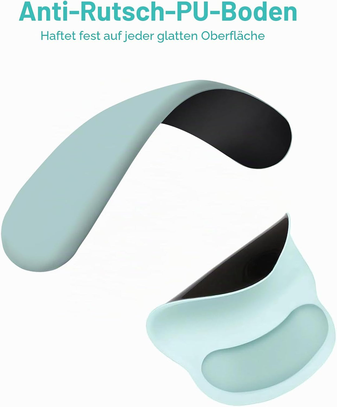 MOSISO Handgelenkstütze für Mauspad&amp;Tastatur Set, Ergonomisch Kreisförmig Mauspad&amp;Untersetzer Rutsch