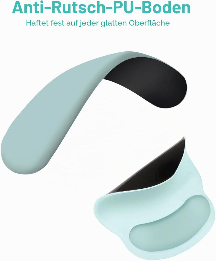 MOSISO Handgelenkstütze für Mauspad&amp;Tastatur Set, Ergonomisch Kreisförmig Mauspad&amp;Untersetzer Rutsch
