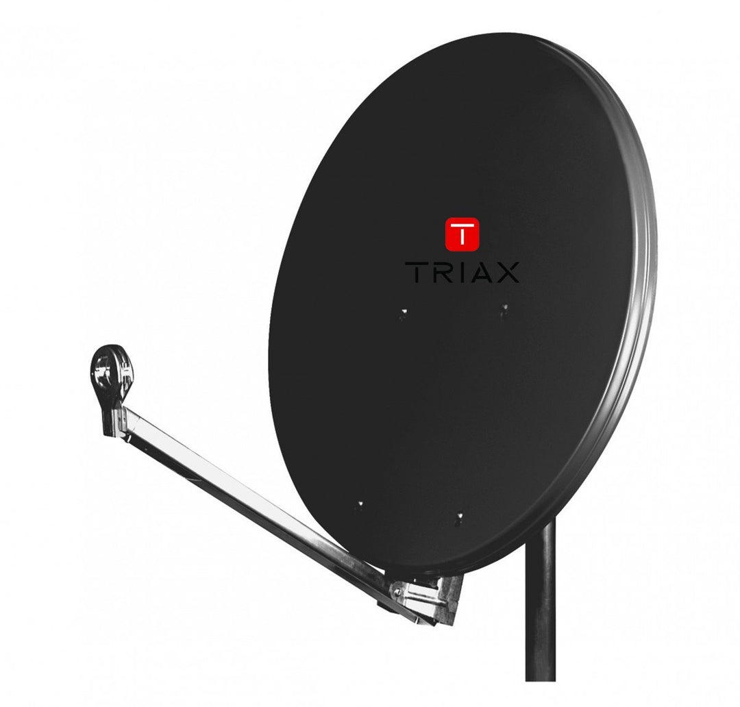 Triax HIT FESAT 85 Satellitenantenne (85 cm Durchmesser Aluminium, 40mm Feedaufnahme Kabelführung vo