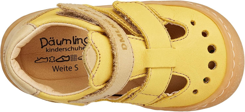 Däumling Jungen Sven Sneaker 23 EU Schmal Tomaia Giallo, 23 EU Schmal Tomaia Giallo
