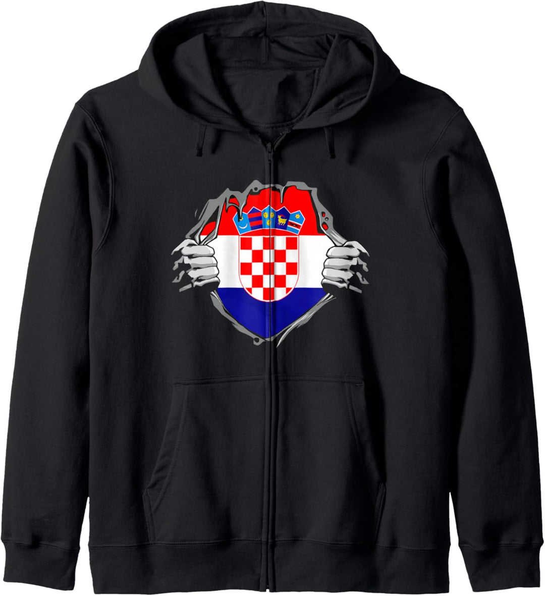 Kroatische Flagge Kroatien Kapuzenjacke