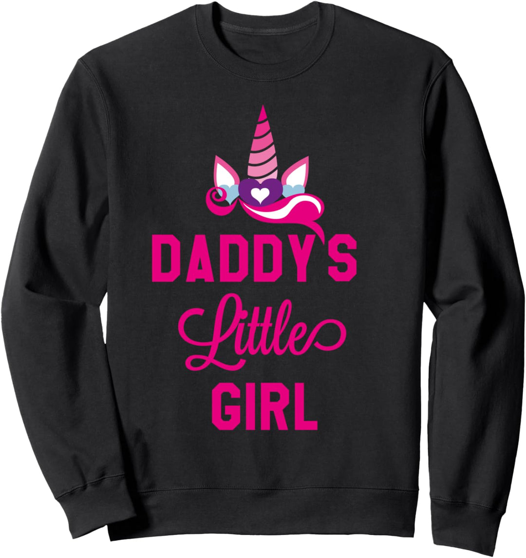 Daddy's Little Girl Shirt,Best Daughter Ever Cute Unicorn Sweatshirt