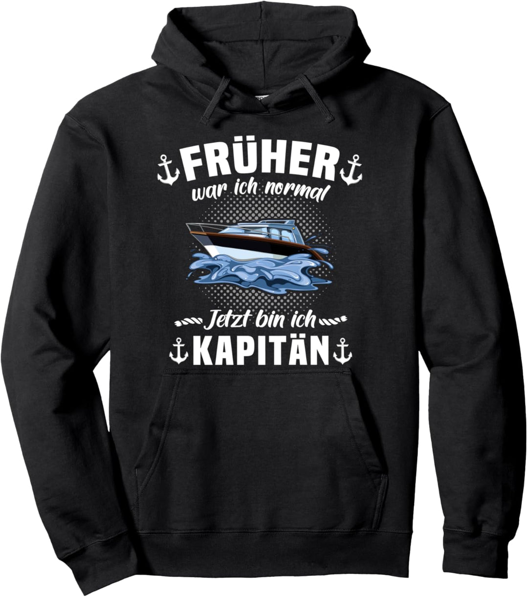 Kapitän Geschenk Männer Sportboot Fun Sprüche Boot Zubehör Pullover Hoodie