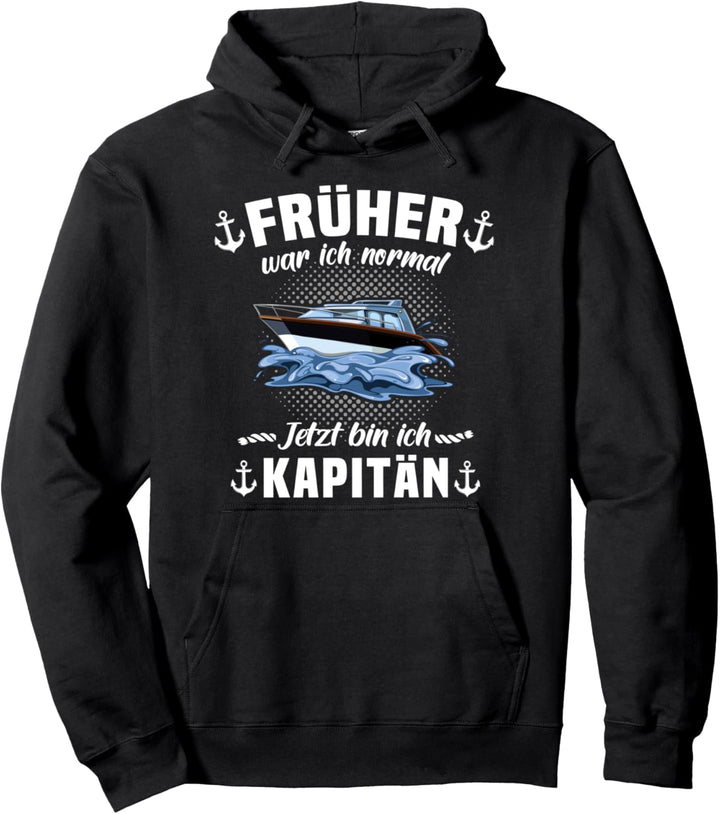Kapitän Geschenk Männer Sportboot Fun Sprüche Boot Zubehör Pullover Hoodie
