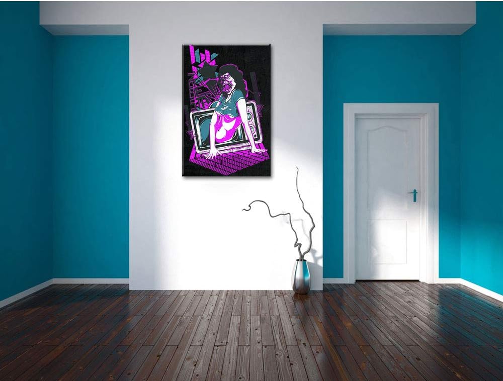 Dark Shes alive black Leinwandbild Bild auf Leinwand, XXL riesige Bilder fertig gerahmt mit Keilrahm