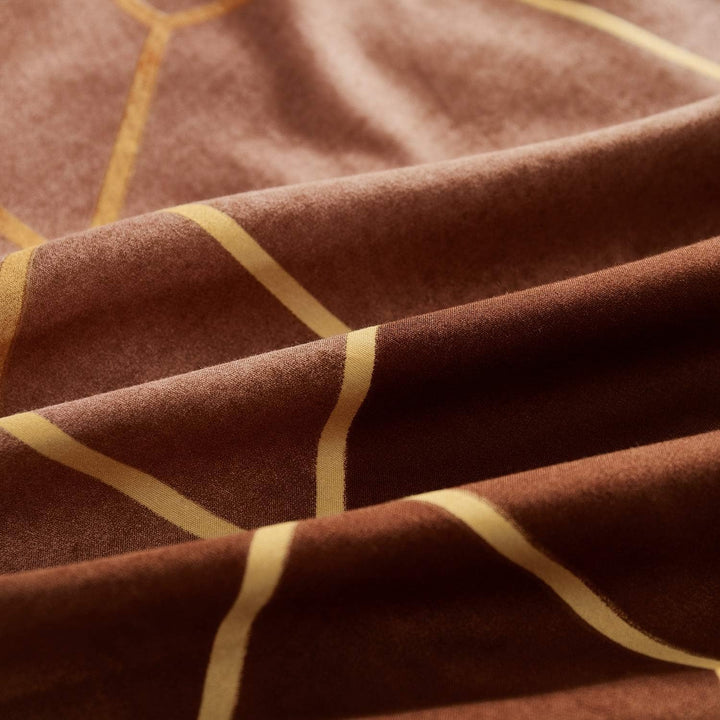 Luofanfei Bettwäsche Gestreift 135x200cm 4teilig Gelb Taupe Braun Khaki Microfaser Bettwäsche Set Ge