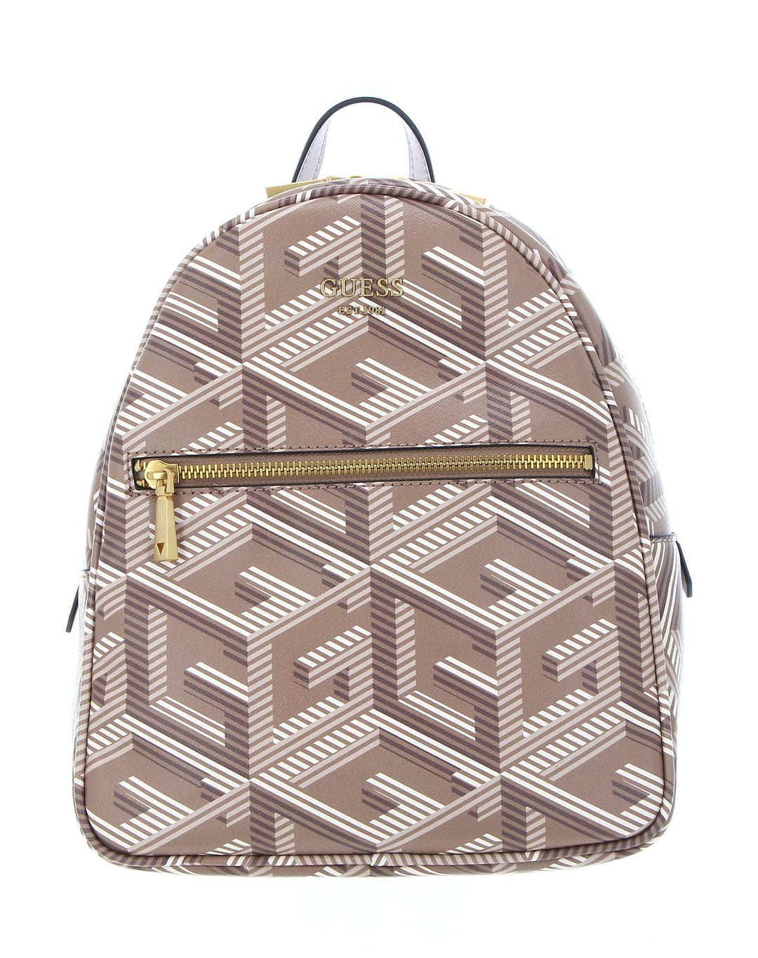 GUESS Damen Vikky Backpack Bag Taupe Logo, Taupe Logo
