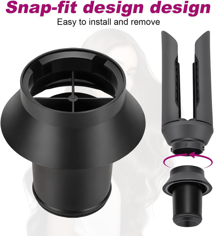 Haarglätter Aufsatz für Dyson Airwrap HS01/HS05/HS08, Lockenstab-Glättungsdüse glättet kompatibel mi