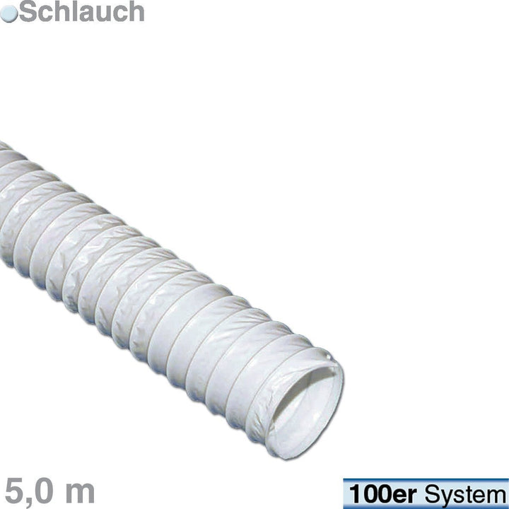 Abluftschlauch Schlauch 100erR 5m Schlauch Flexibel PVC Lüftungsschlauch Flex-Schlauch Abluftrohr fü