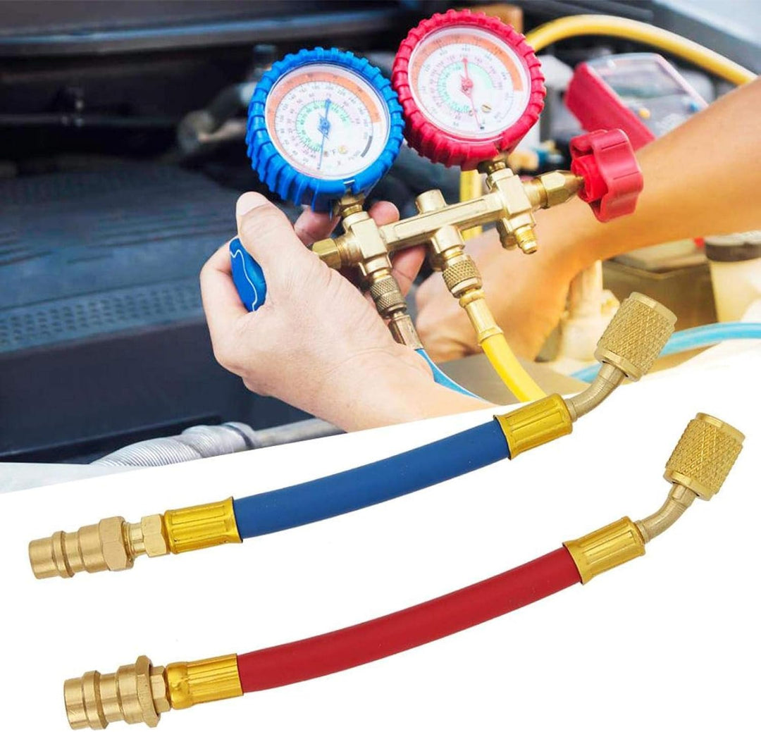 R134a Anschluss,Auto Ac Steckverbinder Schlauch Set Kit Klimaanlage Adapter 2 Stück Klimaanlage Adap