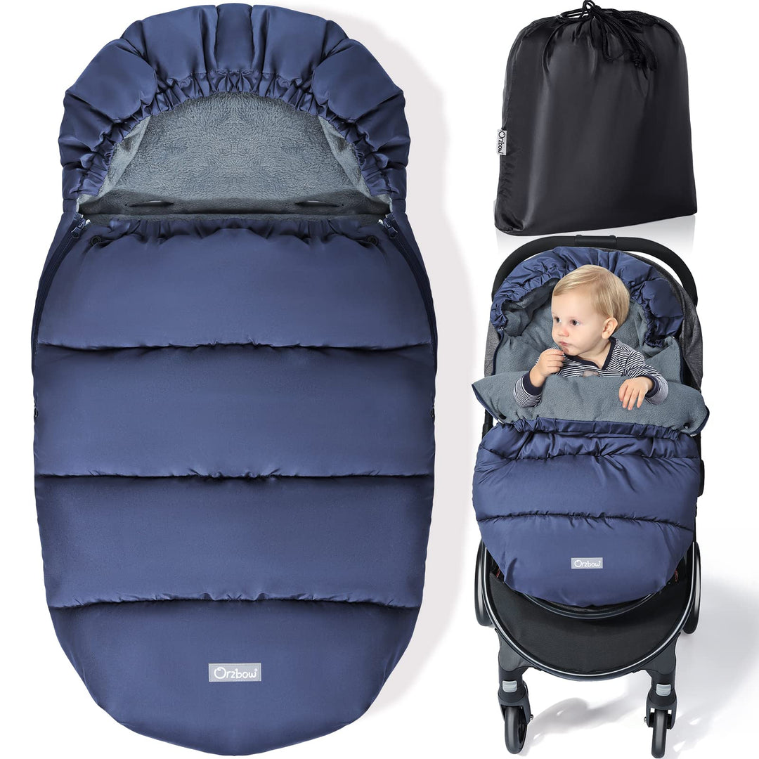 Orzbow Fusssack Kinderwagen Winter, Fusssack Buggy Fusssack Kinderwagen Baby Winter mit Wamres Polar