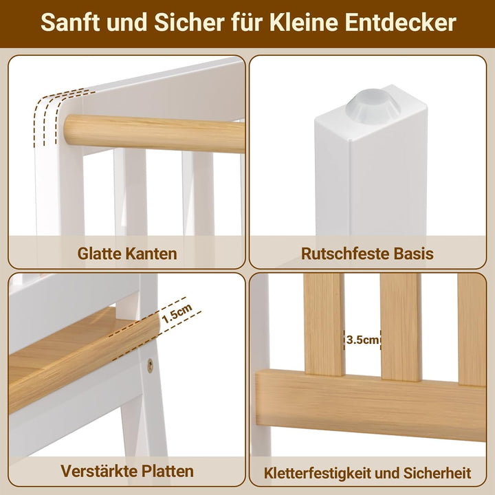 COSYLAND Lernturm ab 1 Jahr – Montessori Learning Tower für Kinder – Sicherer Kinder Lernturm ab 2 J