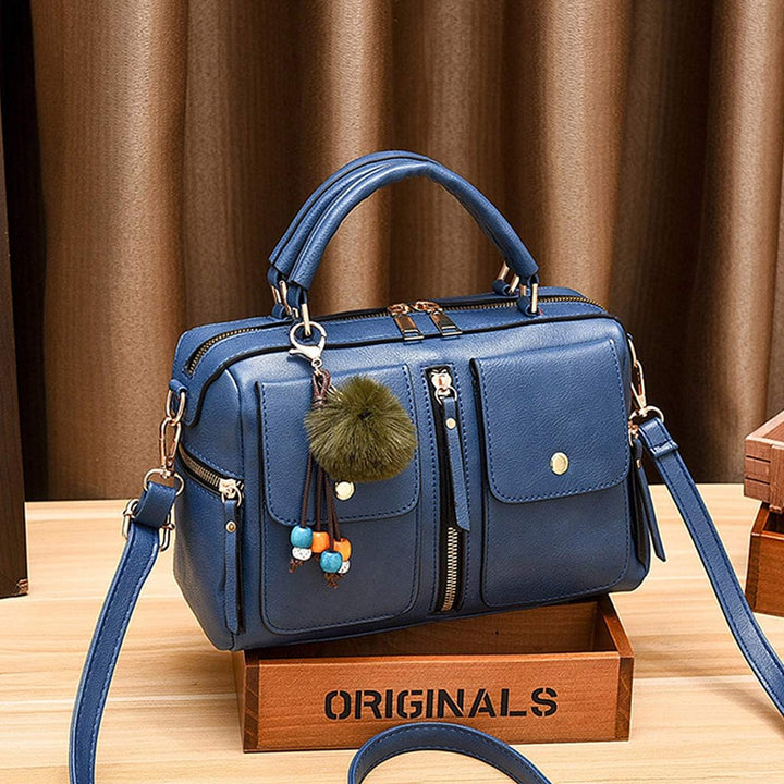 NICOLE &amp; DORIS Damen Mode Handtaschen Modestil Kunstleder Tasche Reissverschluss Umhängetasche Damen
