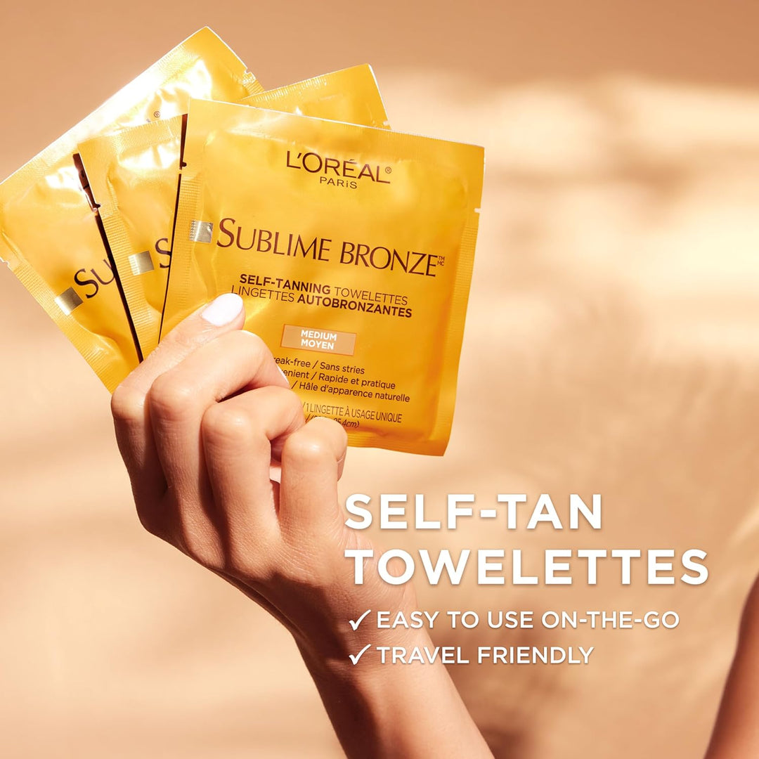 L'Oreal Paris Sublime Bronze Self-Tanning Body Towelettes, 6 Count by L'Oreal Paris