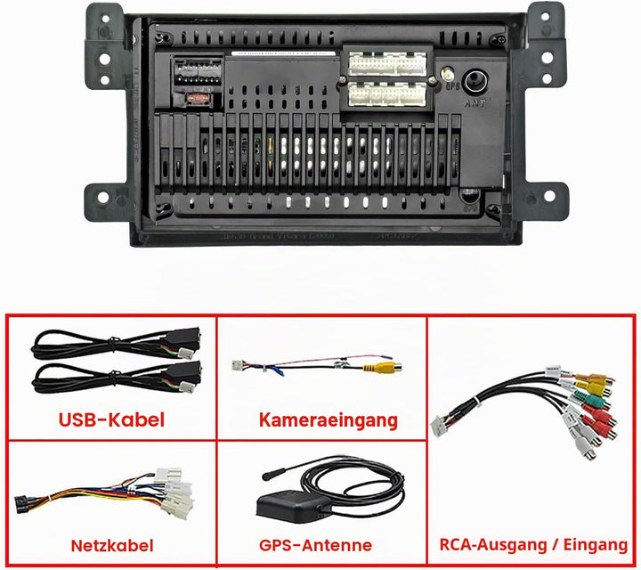 LEXXSON Android 10.1 Autoradio für Suzuki Grand Vitara 2006-2013 | 9-Zoll-AM-FM-RDS-Radio mit GPS-Na
