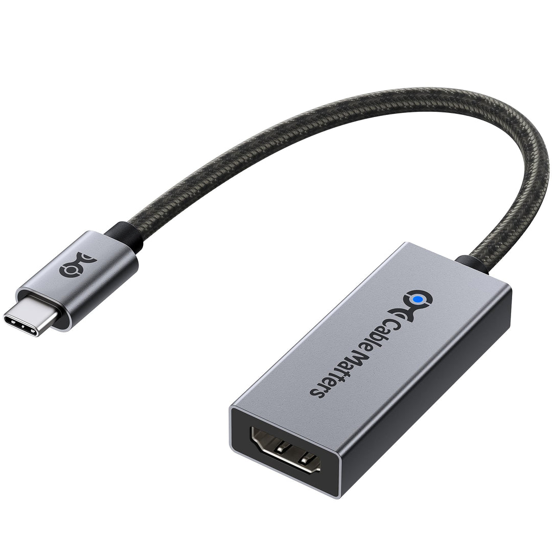 Cable Matters 48 Gbps USB C auf HDMI 2.1 Adapter für macOS, unterstützt 8K 60Hz / 4K 240Hz HDR, Thun
