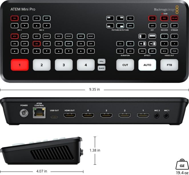 Blackmagic Design Atem Mini Pro Atem Mini Pro Single, Atem Mini Pro Single