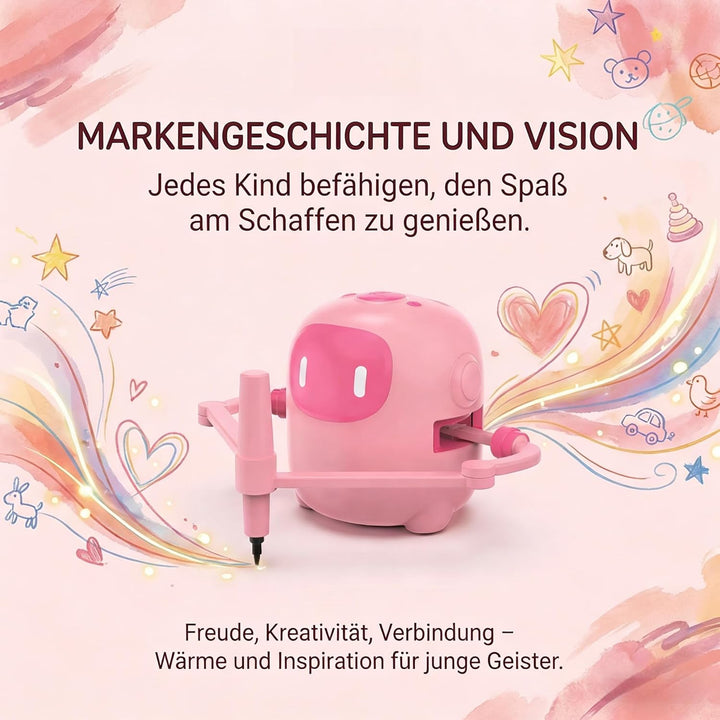 Zeichenroboter für Kinder Drawing Robot mit 150 Karten Interaction& 17 Color Pens Roboter Kinder Spi