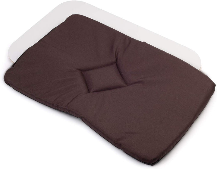 Hundetasche - Braun/Muster: Pfoten, L bis 15 kg - Tragetasche für kleinen und mittleren Hund, Welpen