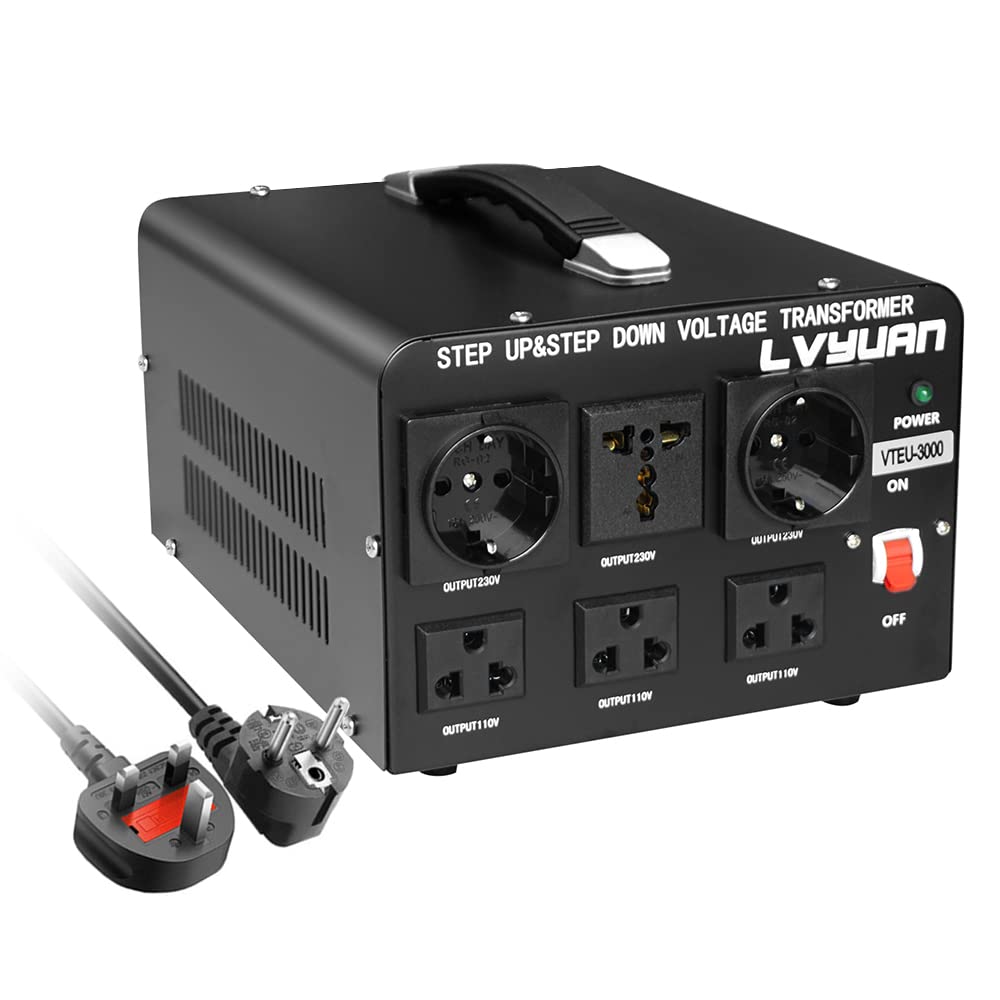 LVYUAN VTEU-3000 110 Volt USA Spannungswandler Ringkern-Transformator 3000VA - In: 110V oder 220V /