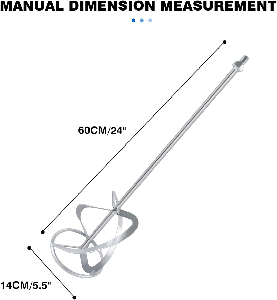 M14-140-600 Rührquirl für DayPlus Rührwerk (Farb-Mörtelrührer Betonrührer) - Grösse: 600mm×140mm, Sc