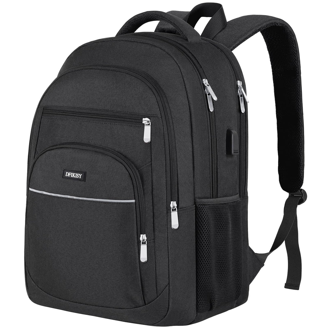 Gross Rucksack Herren, Laptop Rucksack Wasserdicht 17,3 Zoll Schulrucksack Laptoptasche mit USB Lade