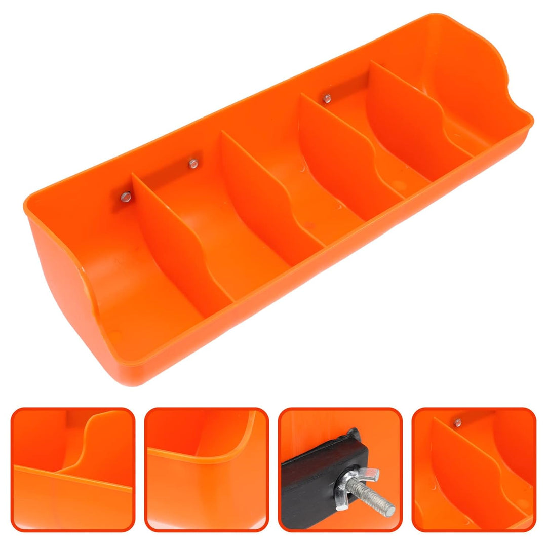 Angoily Futtertrog- Eimer- Kunststoff- Fachzaun- Feeder für Bauernhof Vieh Und Haustiere 5- Komparti