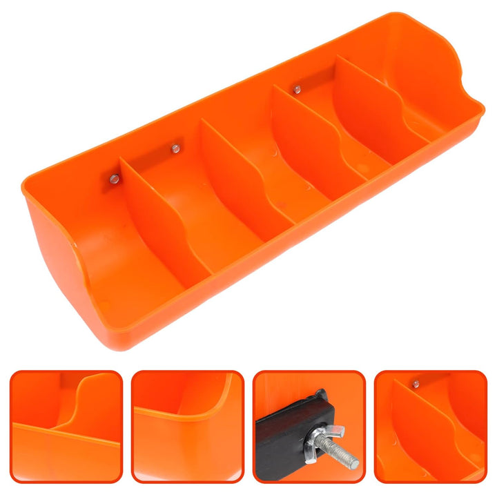 Angoily Futtertrog- Eimer- Kunststoff- Fachzaun- Feeder für Bauernhof Vieh Und Haustiere 5- Komparti