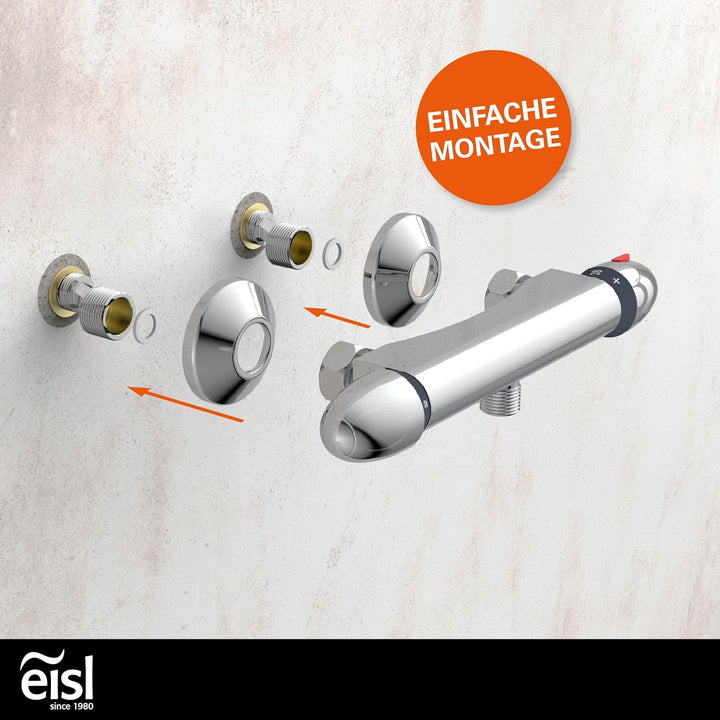 EISL CLT168VCR VITAL Duschthermostat, Mischbatterie mit Thermostat, Wasserhahn Dusche mit Sicherheit