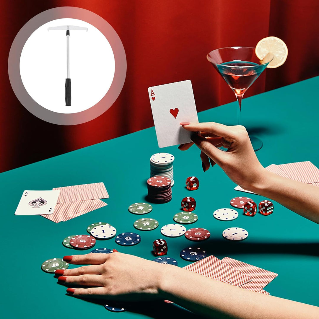 DOITOOL Poker- Chip- Push, Poker-Chip-Push-Chips Harrow Collector Teleskop-Poker-Chips-Sammelstange