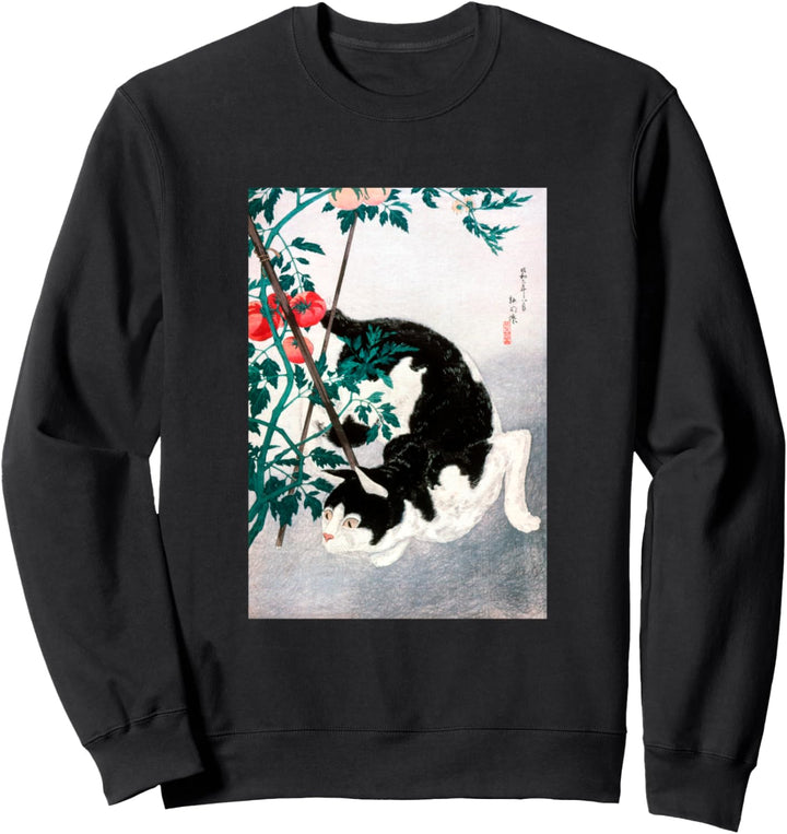 Ästhetisches Vintage-japanisches Hemd, niedliche Katze, Kunst, Hemd, Geschenke Sweatshirt