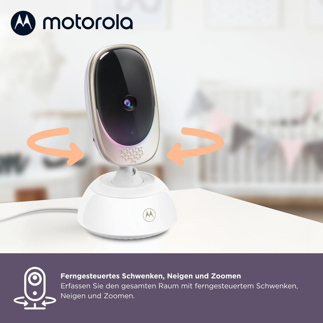 Motorola Nursery Babyphone mit Kamera - Baby Monitor VM85 Connect - Überwachungskamera Innen mit Far