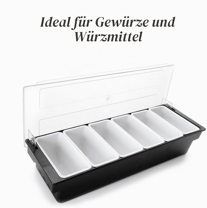 Lacor 61136 Gewürzkasten 6-teilig x 450 ml mit Deckel
