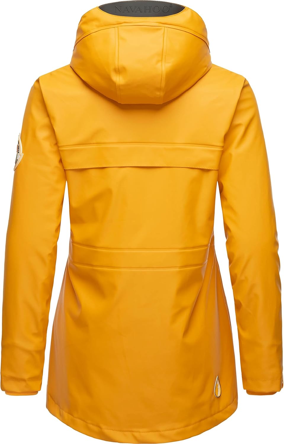 Navahoo Damen Übergangsjacke Regenmantel wasserdicht lang warm gefüttert mit Kapuze Oceans Heart XS-