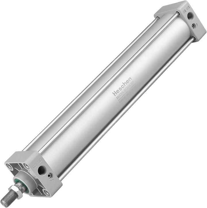 Heschen Pneumatischer Standard-Luftdruckzylinder, SC 63-350, PT3/8 Anschluss, 63mm Bohrung, 350mm Hu