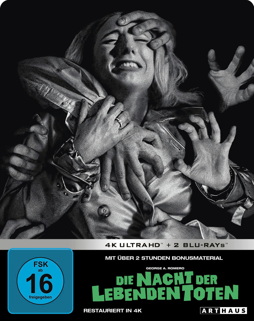 Die Nacht der lebenden Toten - Limited Steelbook Edition (4K Ultra HD + 2 Blu-rays), 4K